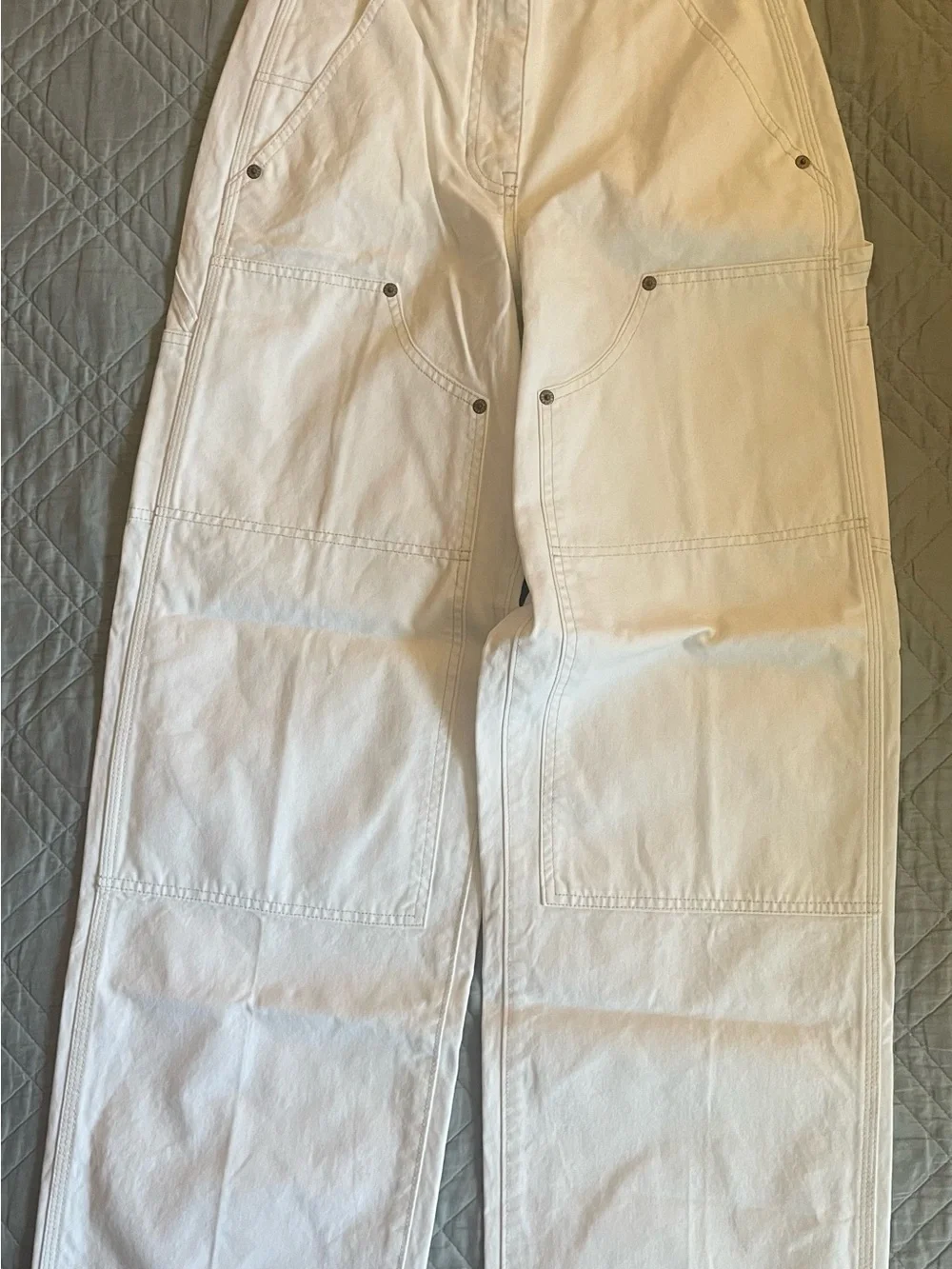 J CREW Painter pant in cotton canvas in White Size 23 NWT $158 CN734